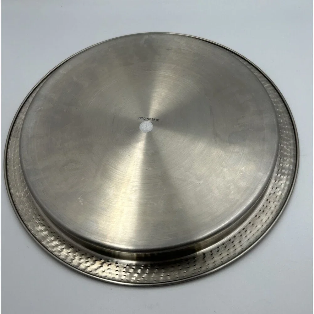 Godinger Silver Art Co. 14” Copper Hammered Platter Serving Tray
